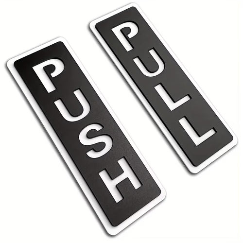 Modern Push Pull Door Sign