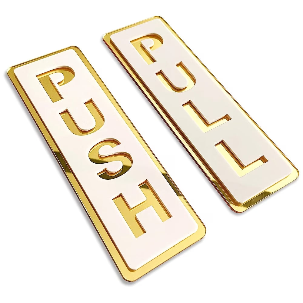 Modern Push Pull Door Sign