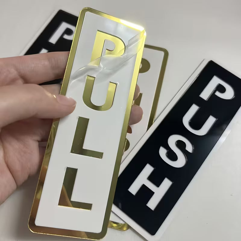 Modern Push Pull Door Sign